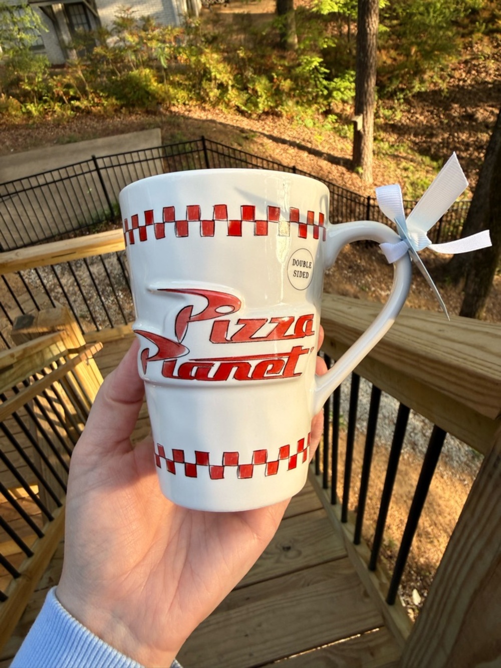 Rae Dunn Disney Pixar Pizza Planet “Freshest in the Galaxy” Toy Story Coffee Mug